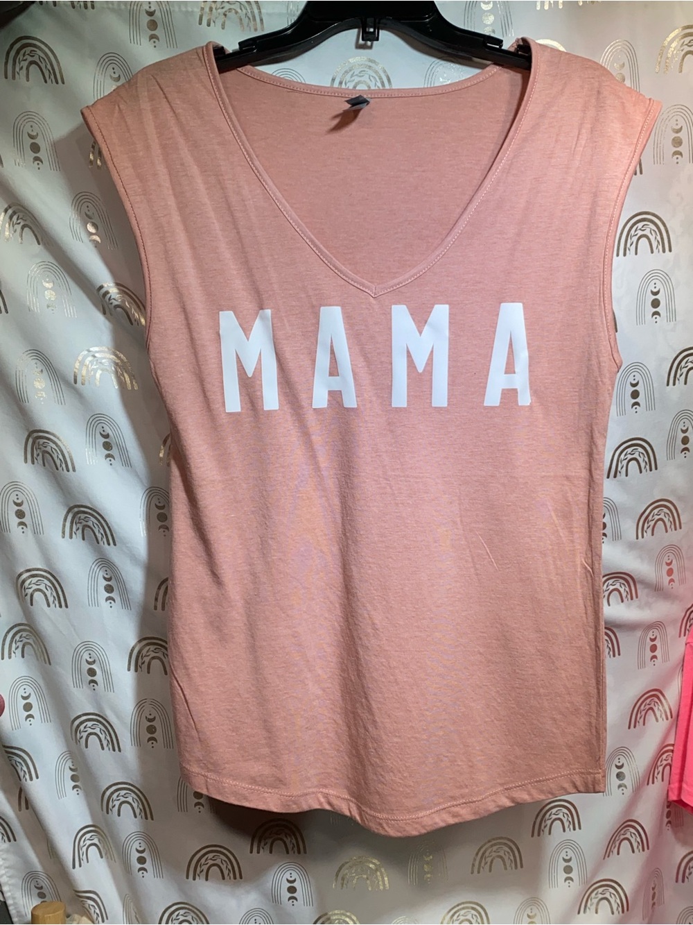 Up Cycled Next Level Apparel Salmon Pink Crewneck Tee